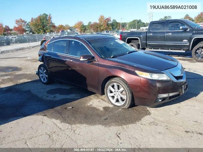 2009 Acura Tl 3.5 VIN: 19UUA86589A021008 Lot: 40615187