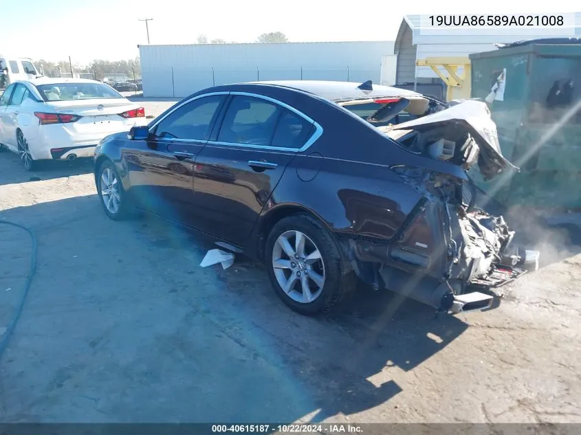 2009 Acura Tl 3.5 VIN: 19UUA86589A021008 Lot: 40615187