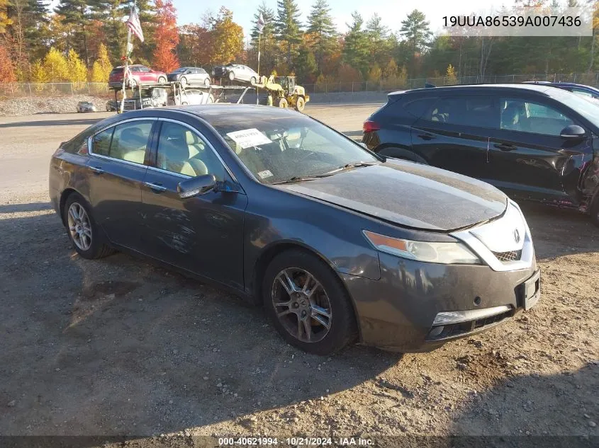 2009 Acura Tl 3.5 VIN: 19UUA86539A007436 Lot: 40621994