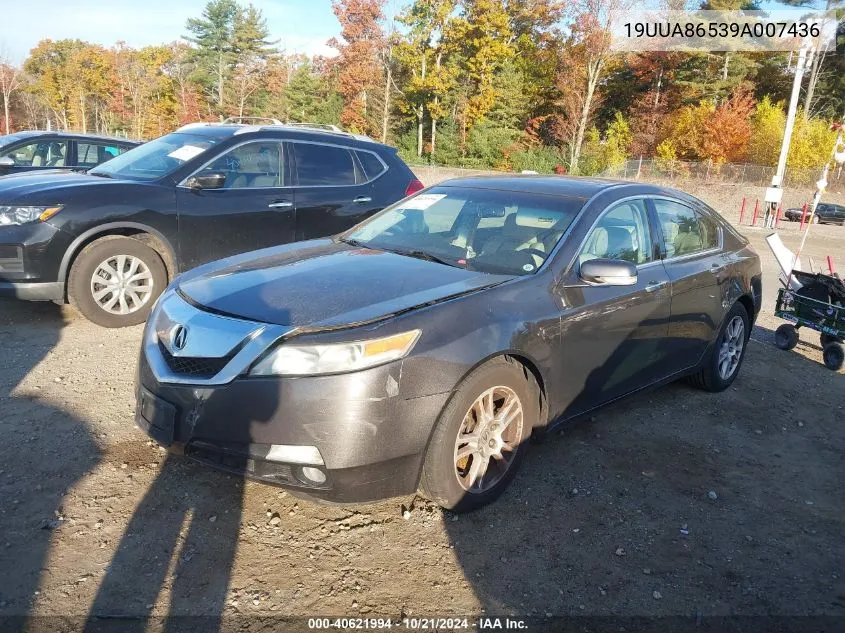 2009 Acura Tl 3.5 VIN: 19UUA86539A007436 Lot: 40621994