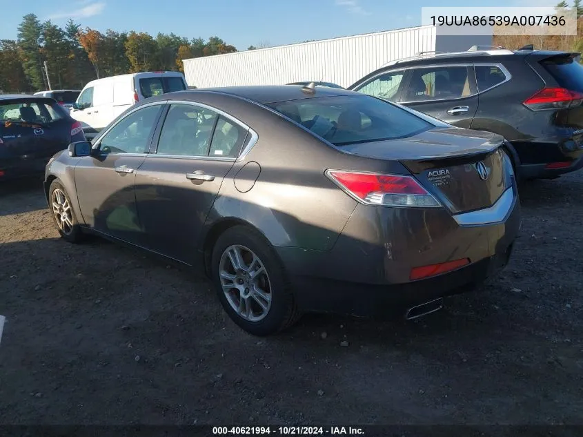 2009 Acura Tl 3.5 VIN: 19UUA86539A007436 Lot: 40621994