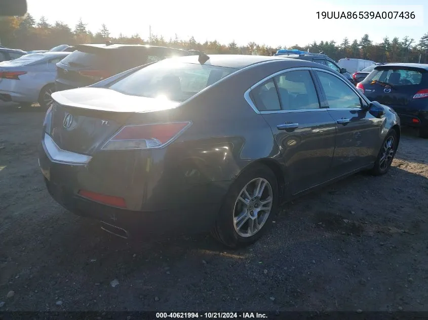 2009 Acura Tl 3.5 VIN: 19UUA86539A007436 Lot: 40621994