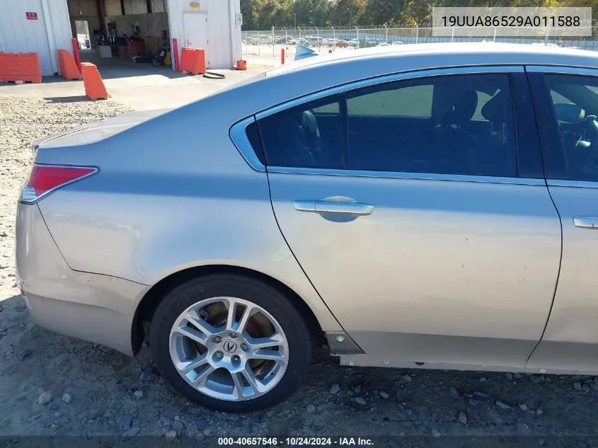 2009 Acura Tl 3.5 VIN: 19UUA86529A011588 Lot: 40657546