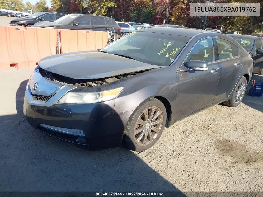 2009 Acura Tl 3.5 VIN: 19UUA865X9A019762 Lot: 40672144