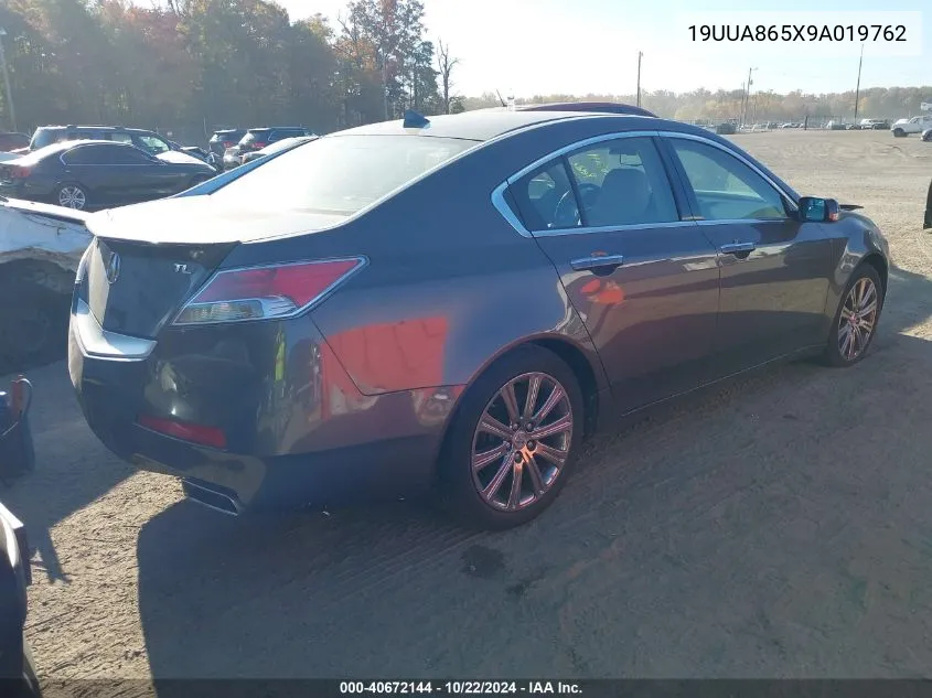 2009 Acura Tl 3.5 VIN: 19UUA865X9A019762 Lot: 40672144