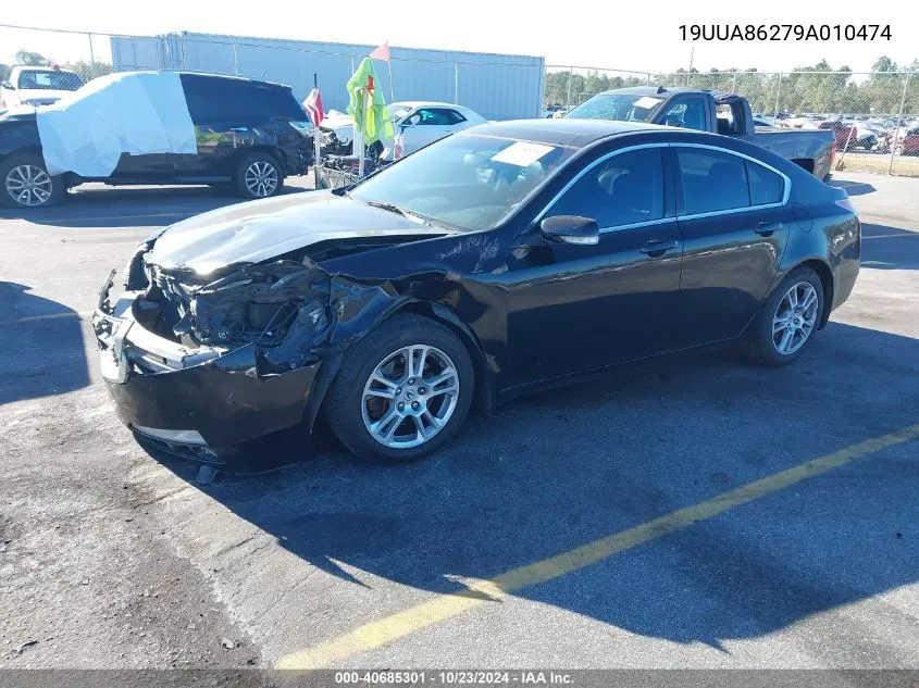 2009 Acura Tl 3.5 VIN: 19UUA86279A010474 Lot: 40685301