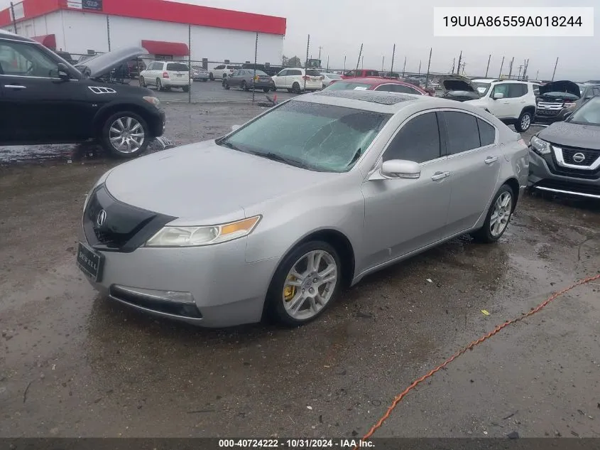 2009 Acura Tl 3.5 VIN: 19UUA86559A018244 Lot: 40724222