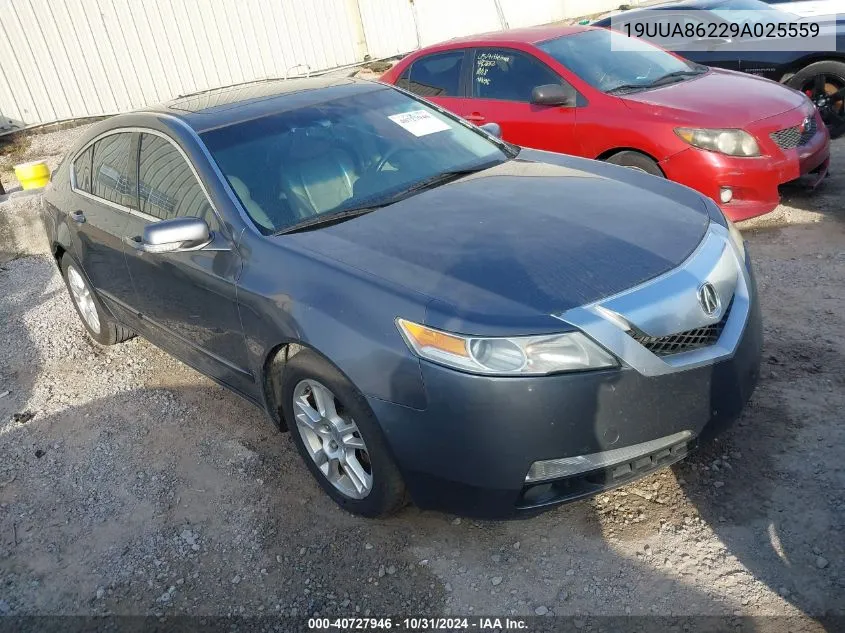 2009 Acura Tl 3.5 VIN: 19UUA86229A025559 Lot: 40727946