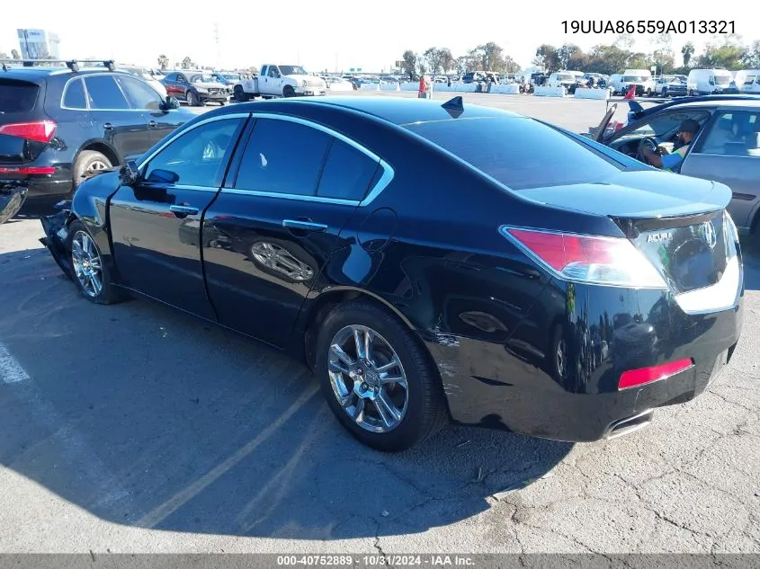 2009 Acura Tl 3.5 VIN: 19UUA86559A013321 Lot: 40752889