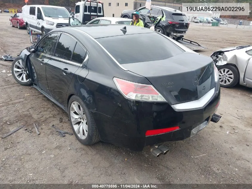 2009 Acura Tl 3.5 VIN: 19UUA86229A002296 Lot: 40775595