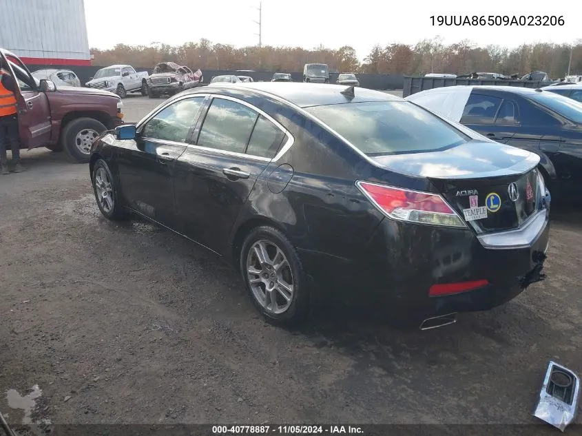 2009 Acura Tl 3.5 VIN: 19UUA86509A023206 Lot: 40778887