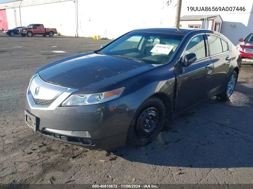 2009 Acura Tl 3.5 VIN: 19UUA86569A007446 Lot: 40810672