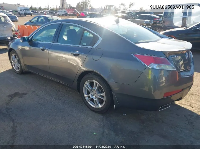 2009 Acura Tl 3.5 VIN: 19UUA86569A011965 Lot: 40818361