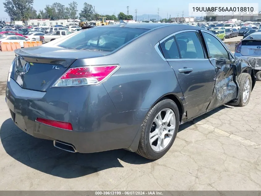 2010 Acura Tl 3.5 VIN: 19UUA8F56AA018810 Lot: 39613199