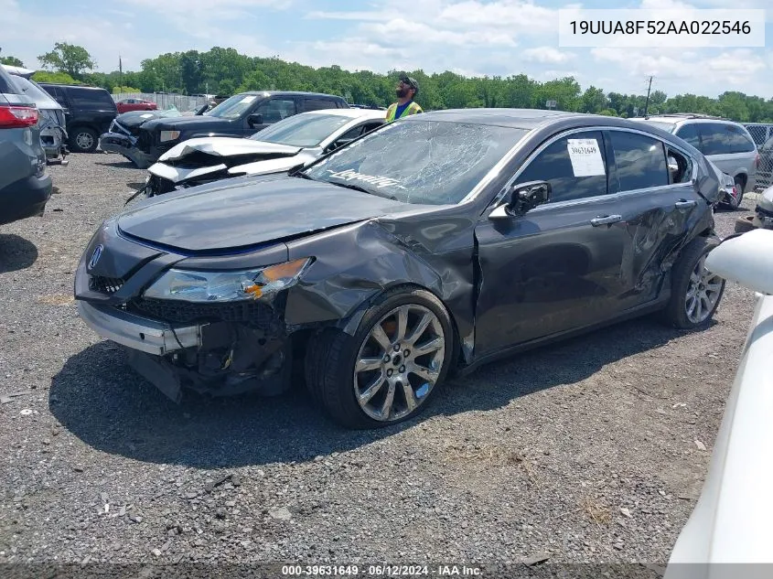 2010 Acura Tl 3.5 VIN: 19UUA8F52AA022546 Lot: 39631649