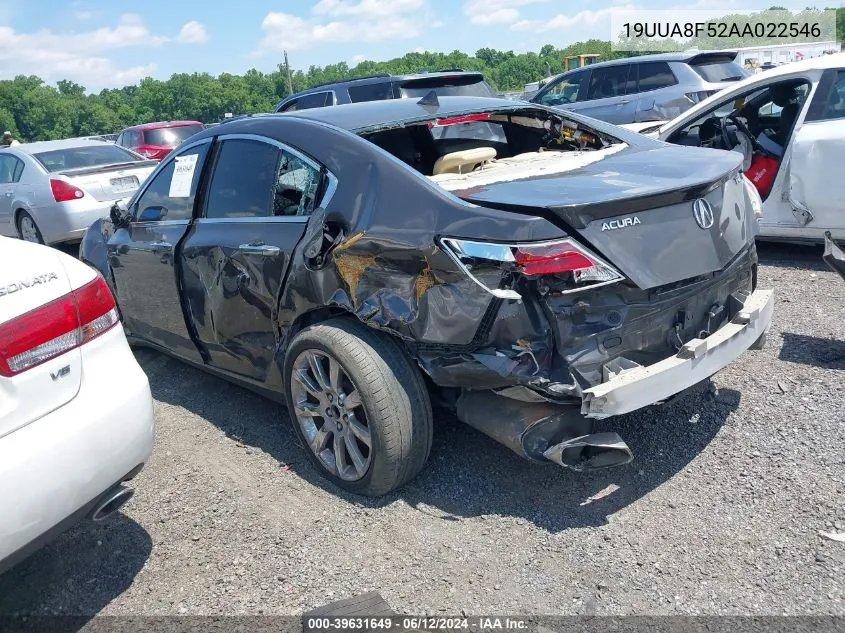 2010 Acura Tl 3.5 VIN: 19UUA8F52AA022546 Lot: 39631649