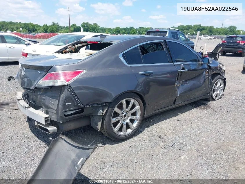 2010 Acura Tl 3.5 VIN: 19UUA8F52AA022546 Lot: 39631649