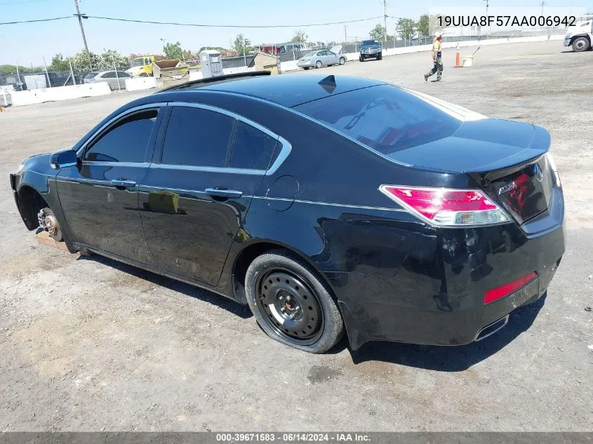 2010 Acura Tl 3.5 VIN: 19UUA8F57AA006942 Lot: 39671583