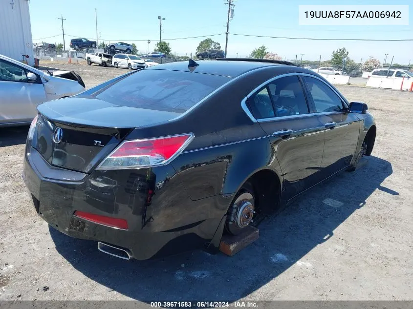 2010 Acura Tl 3.5 VIN: 19UUA8F57AA006942 Lot: 39671583