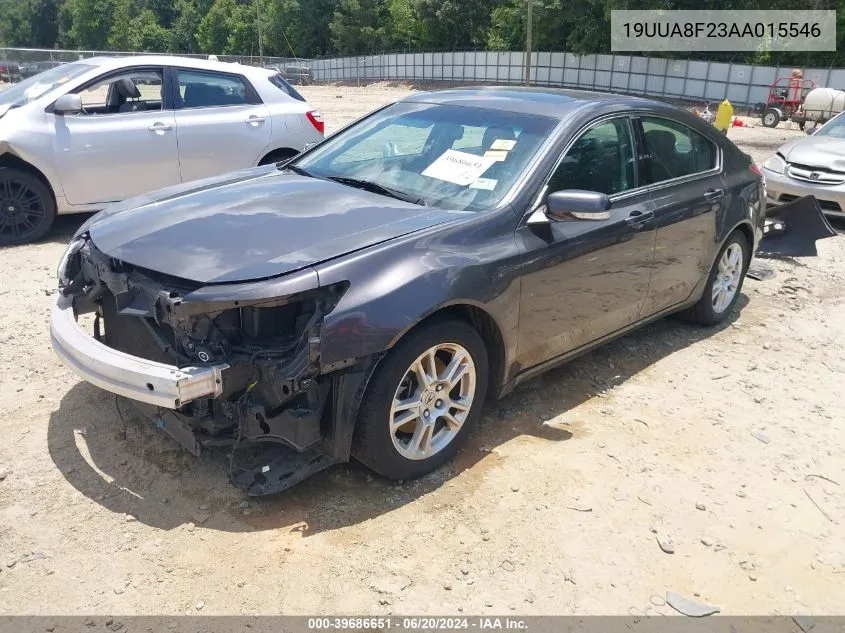 2010 Acura Tl 3.5 VIN: 19UUA8F23AA015546 Lot: 39686651