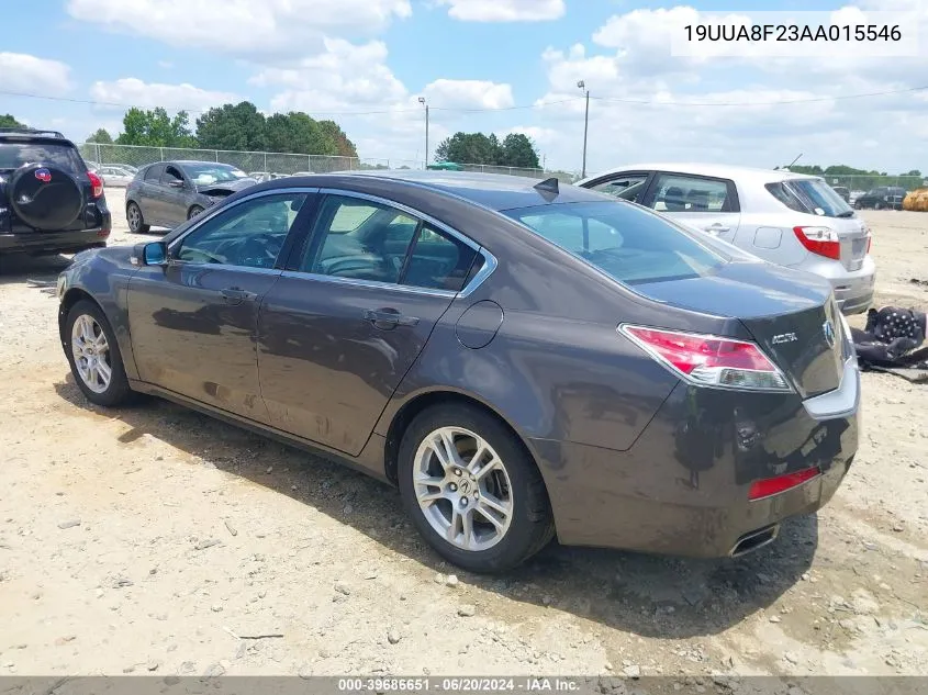 2010 Acura Tl 3.5 VIN: 19UUA8F23AA015546 Lot: 39686651