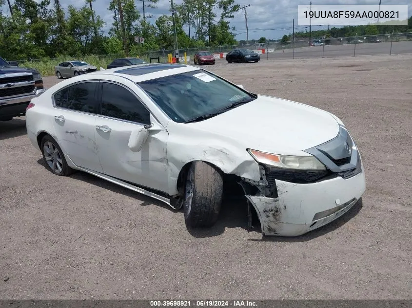 2010 Acura Tl 3.5 VIN: 19UUA8F59AA000821 Lot: 39698921