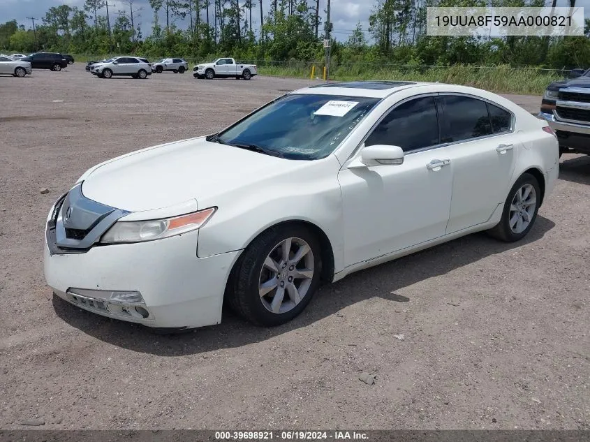 2010 Acura Tl 3.5 VIN: 19UUA8F59AA000821 Lot: 39698921