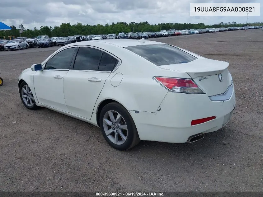 2010 Acura Tl 3.5 VIN: 19UUA8F59AA000821 Lot: 39698921