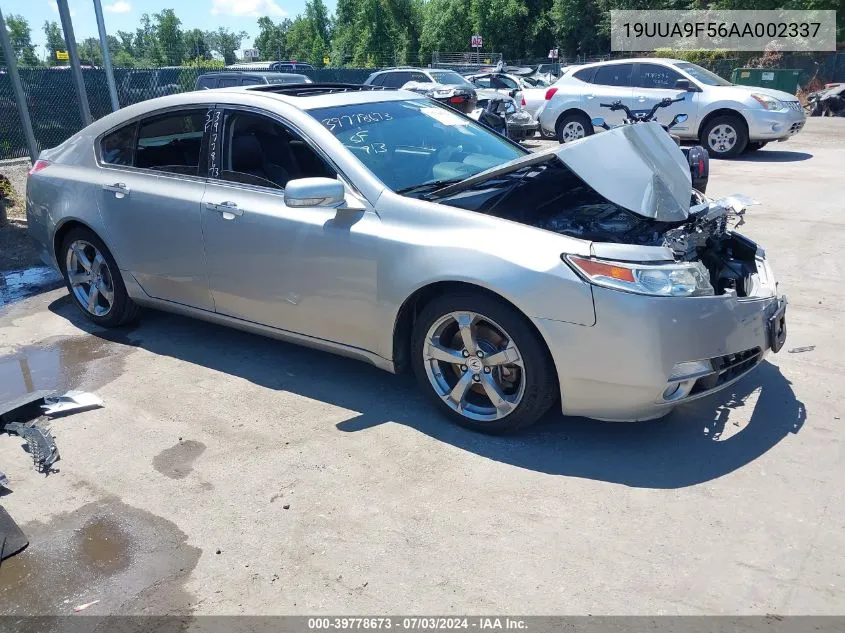 2010 Acura Tl 3.7 VIN: 19UUA9F56AA002337 Lot: 39778673