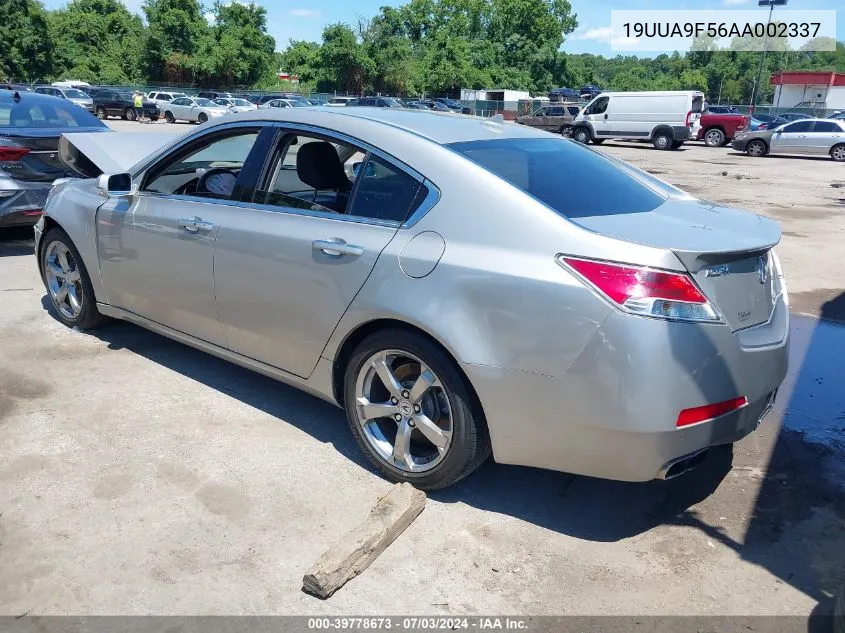 2010 Acura Tl 3.7 VIN: 19UUA9F56AA002337 Lot: 39778673