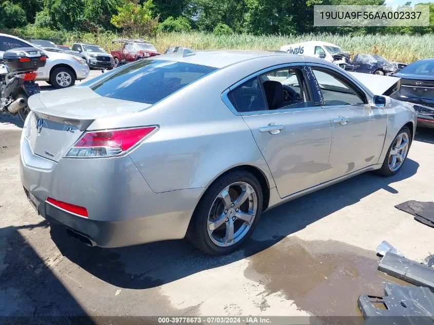 2010 Acura Tl 3.7 VIN: 19UUA9F56AA002337 Lot: 39778673