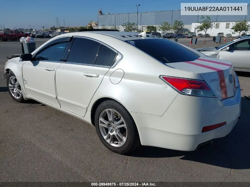 2010 Acura Tl 3.5 VIN: 19UUA8F22AA011441 Lot: 39949875