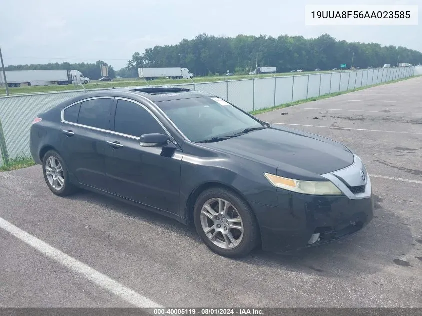 2010 Acura Tl 3.5 VIN: 19UUA8F56AA023585 Lot: 40005119