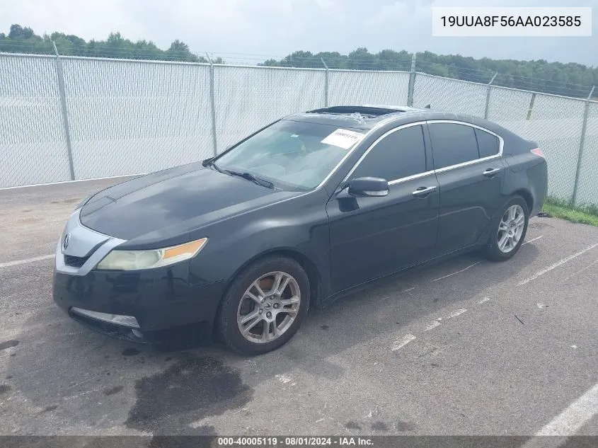 2010 Acura Tl 3.5 VIN: 19UUA8F56AA023585 Lot: 40005119