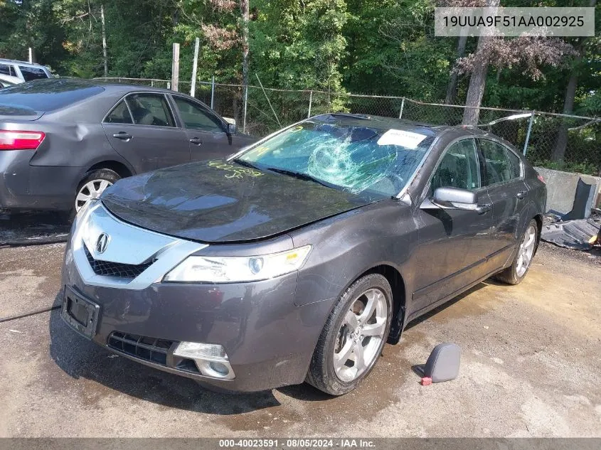 19UUA9F51AA002925 2010 Acura Tl 3.7