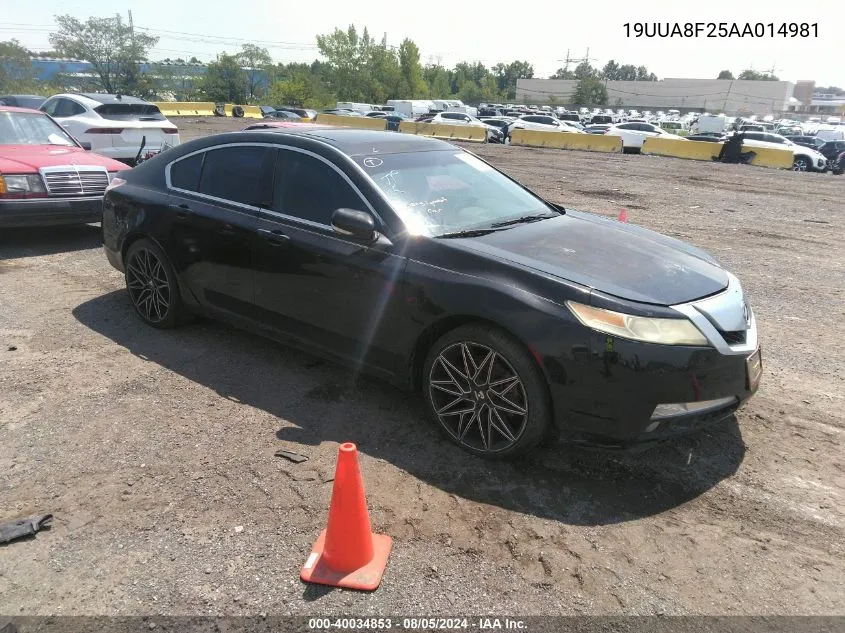 19UUA8F25AA014981 2010 Acura Tl 3.5