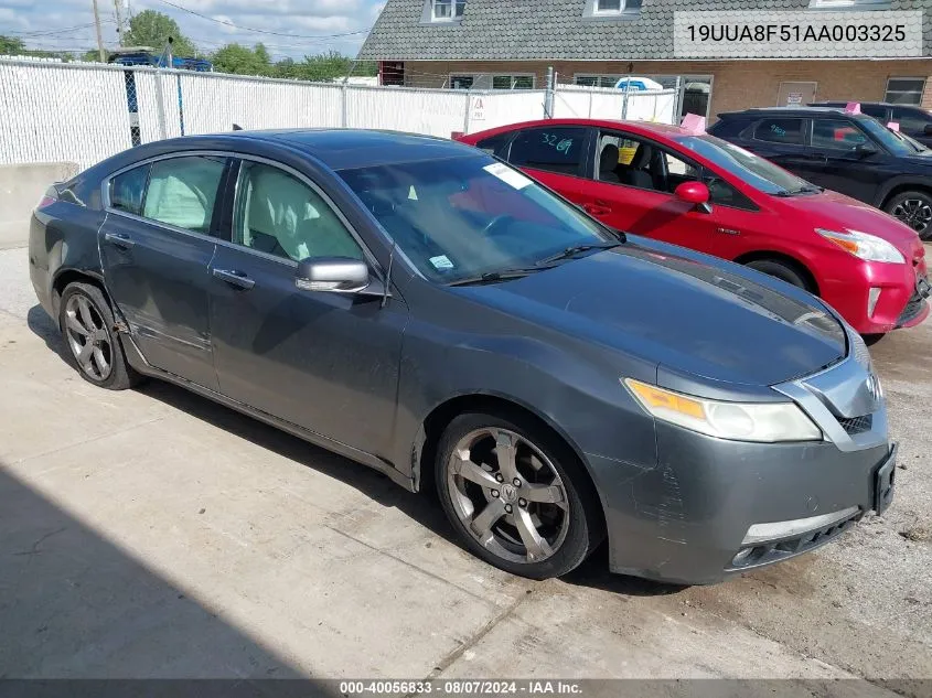 2010 Acura Tl 3.5 VIN: 19UUA8F51AA003325 Lot: 40056833