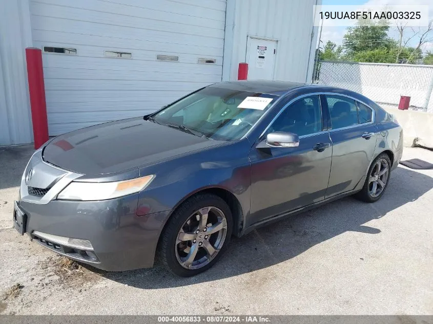 2010 Acura Tl 3.5 VIN: 19UUA8F51AA003325 Lot: 40056833