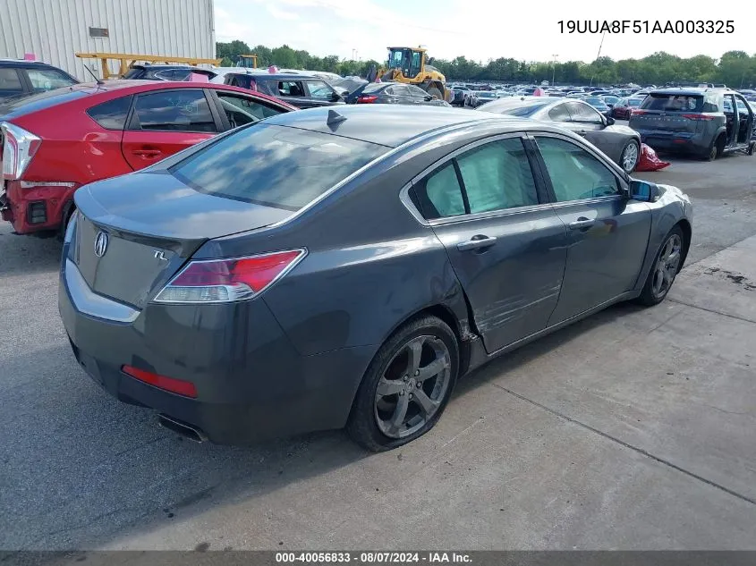 2010 Acura Tl 3.5 VIN: 19UUA8F51AA003325 Lot: 40056833