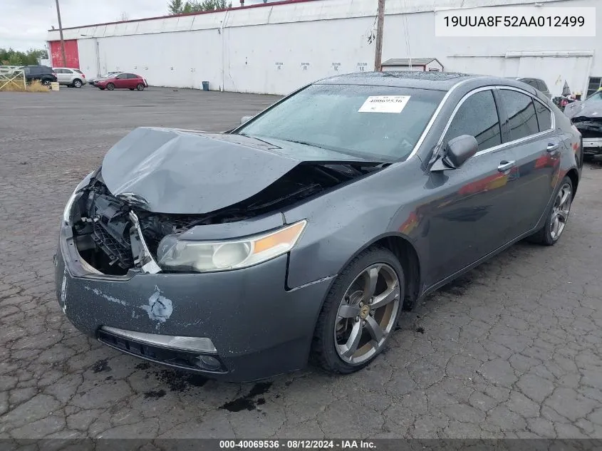 2010 Acura Tl 3.5 VIN: 19UUA8F52AA012499 Lot: 40069536