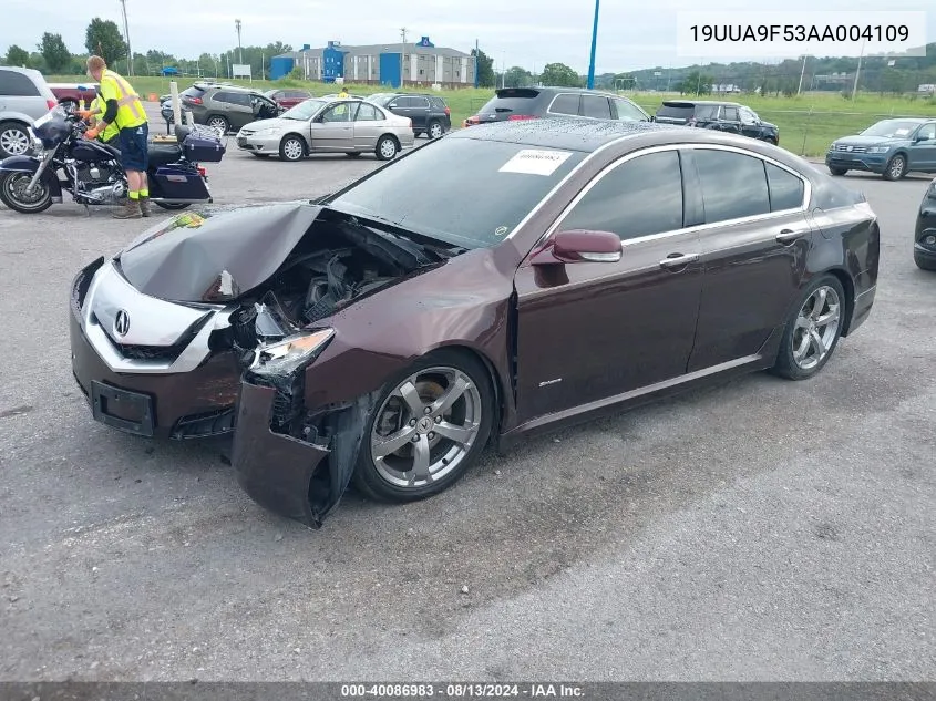 2010 Acura Tl 3.7 VIN: 19UUA9F53AA004109 Lot: 40086983