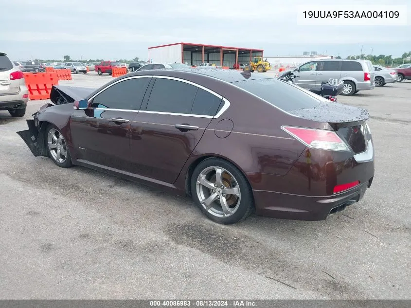 2010 Acura Tl 3.7 VIN: 19UUA9F53AA004109 Lot: 40086983