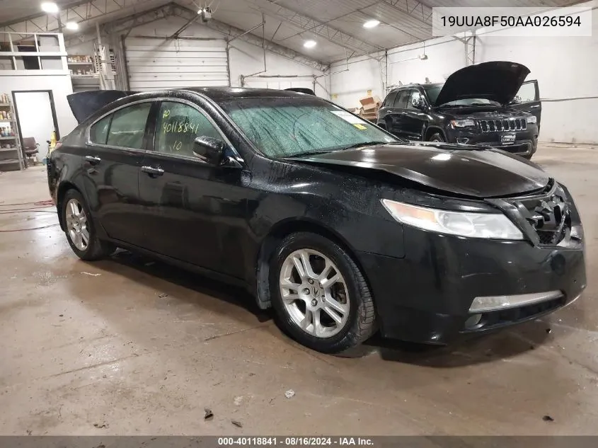 2010 Acura Tl 3.5 VIN: 19UUA8F50AA026594 Lot: 40118841