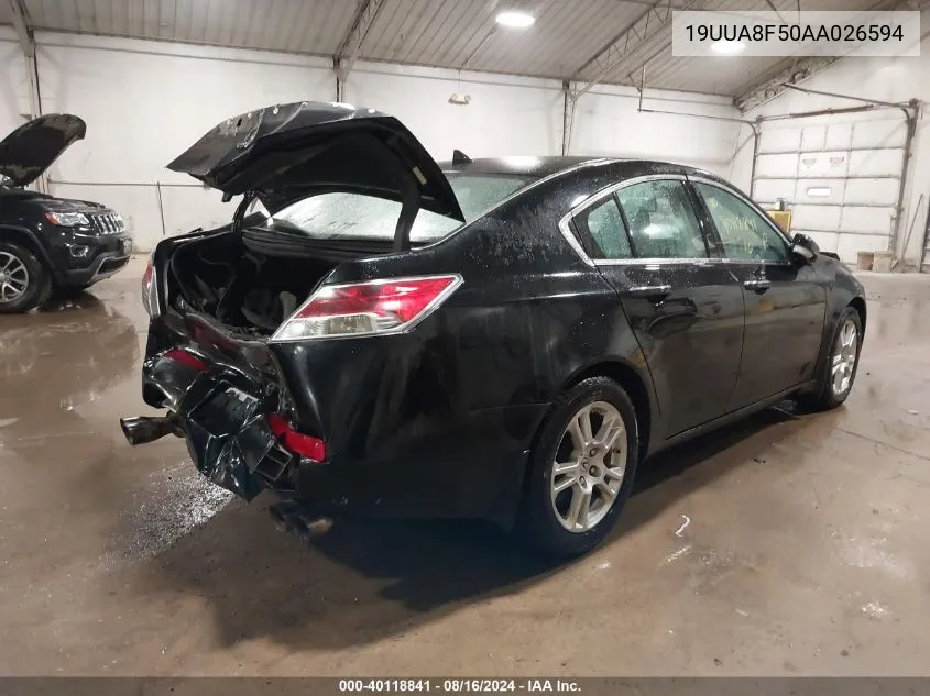 2010 Acura Tl 3.5 VIN: 19UUA8F50AA026594 Lot: 40118841