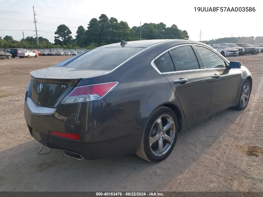 2010 Acura Tl 3.5 VIN: 19UUA8F57AA003586 Lot: 40153476