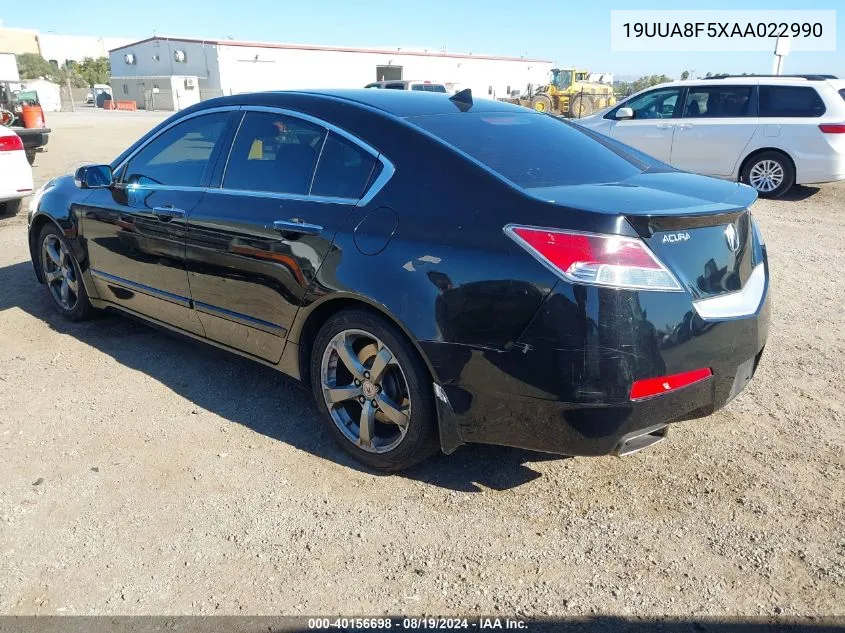 2010 Acura Tl 3.5 VIN: 19UUA8F5XAA022990 Lot: 40156698