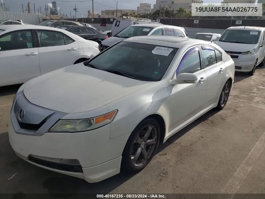 2010 Acura Tl 3.5 VIN: 19UUA8F54AA026775 Lot: 40167235