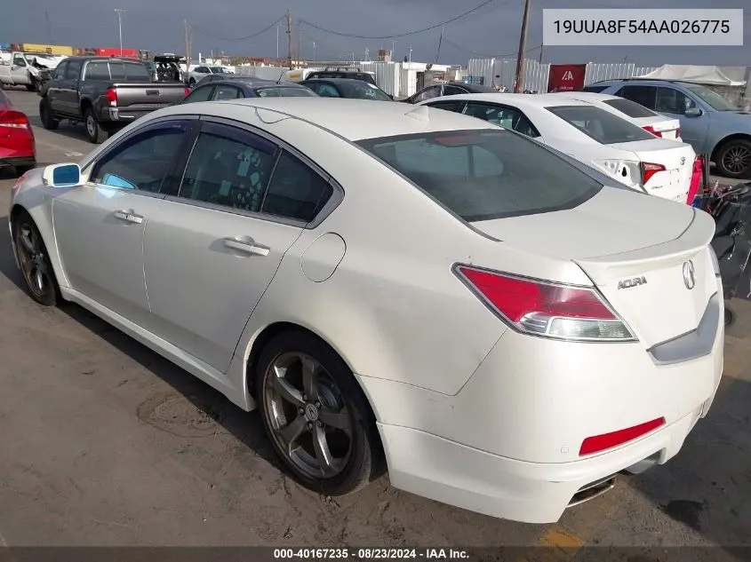 19UUA8F54AA026775 2010 Acura Tl 3.5