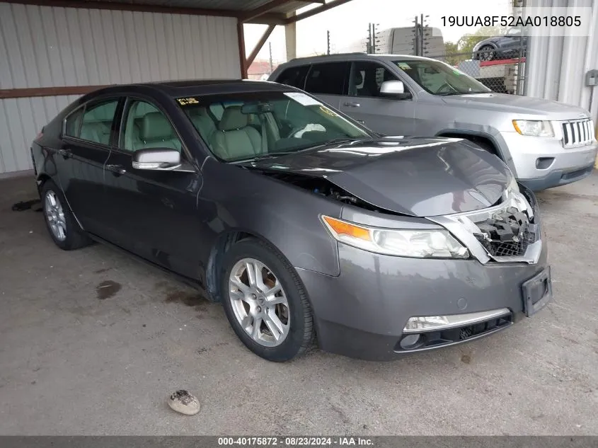 2010 Acura Tl 3.5 VIN: 19UUA8F52AA018805 Lot: 40175872