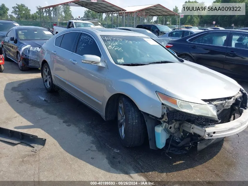 2010 Acura Tl 3.7 VIN: 19UUA9F56AA009322 Lot: 40199593